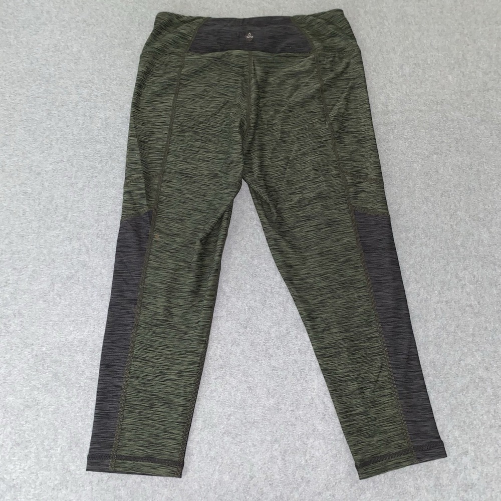 prAna Leggings Women's Small Green Black Colorblock Stretch Active Yoga Pants - Picture 8 of 14